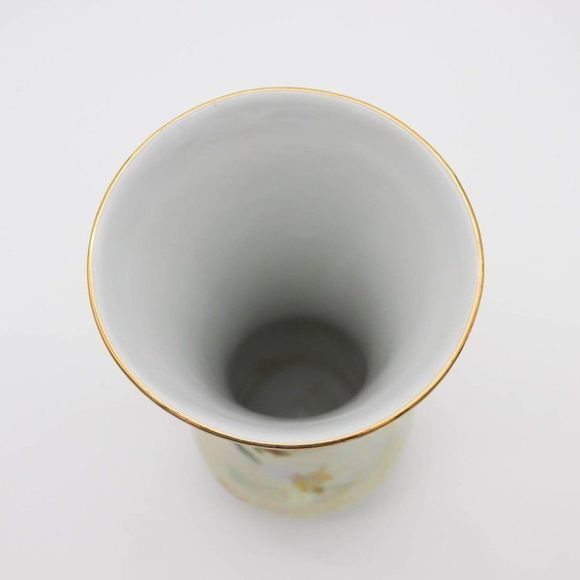 Vintage Bareuther Waldsassen Vase Lusterware, Floral, Bavaria Germany, Porcelain - Picture 4 of 6